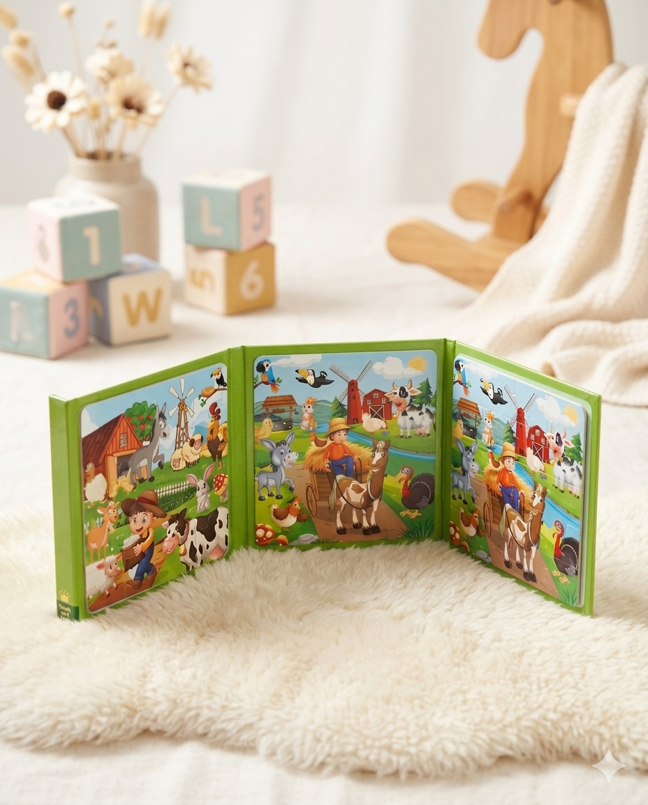 2-in-1 Magnetic Puzzle Farm