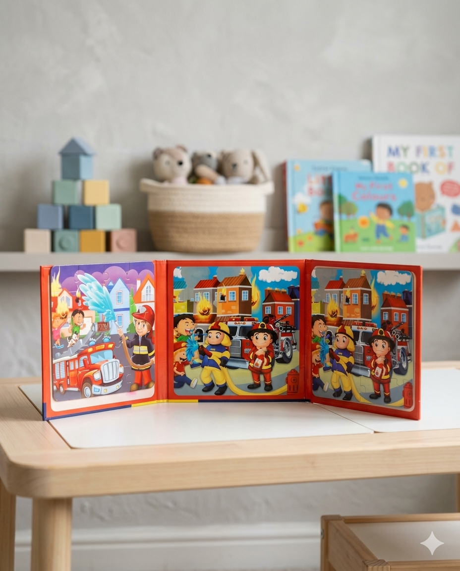 2-in-1 Magnetic Puzzle Firefighters