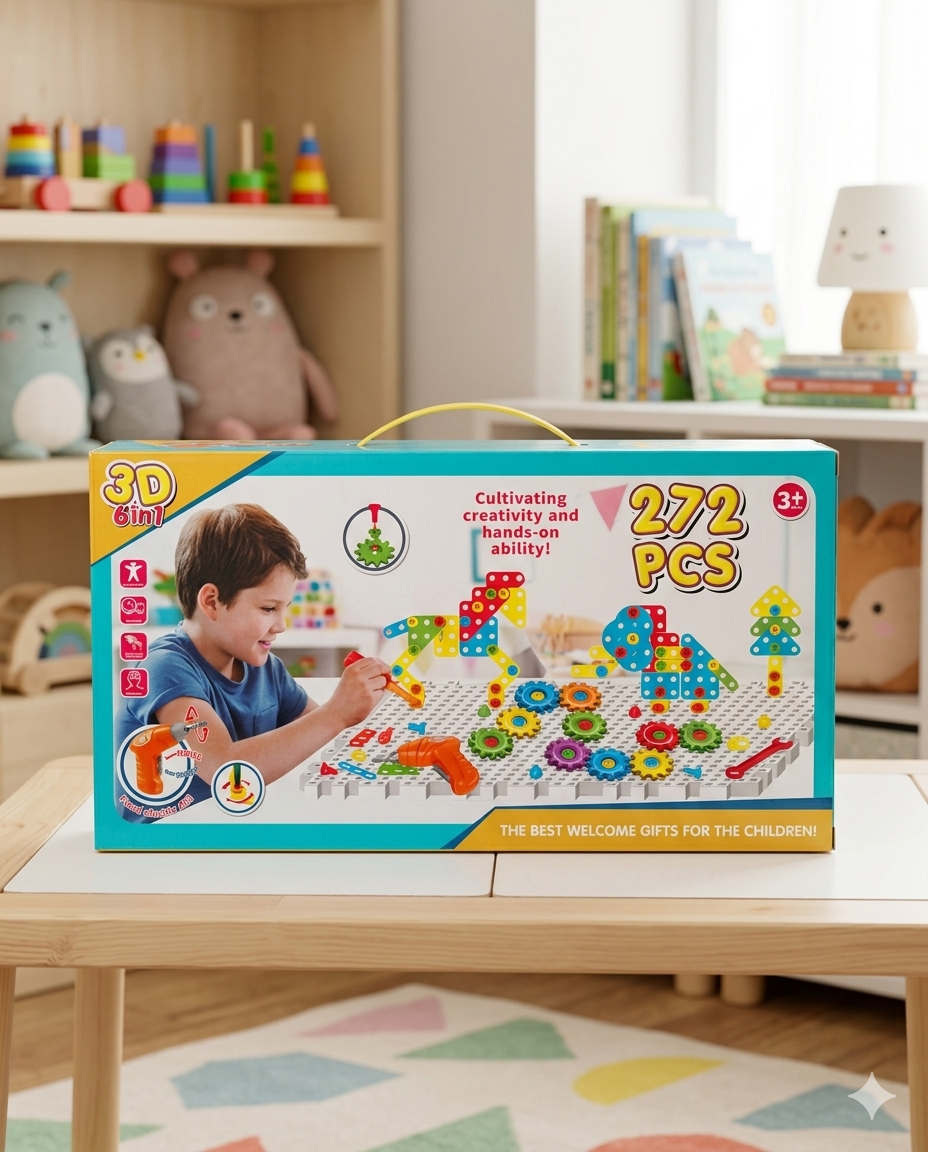3D 6in1 Creative Building Set