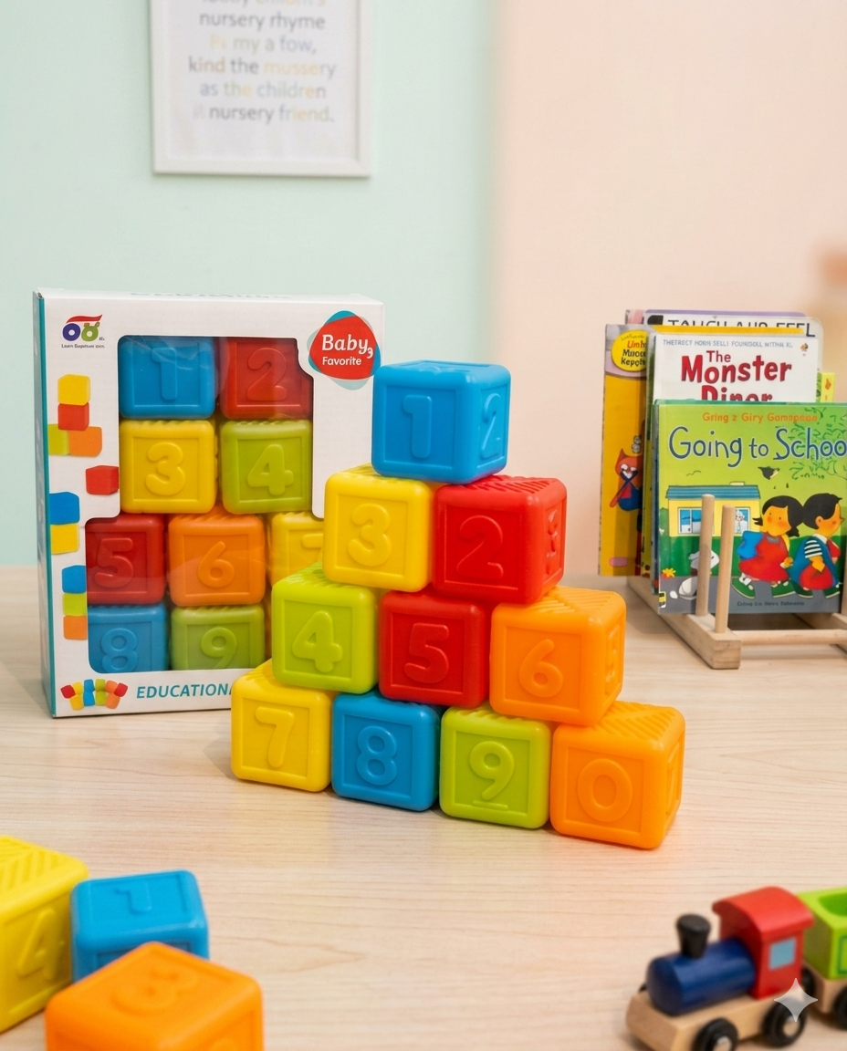 Baby Number Stacking Blocks