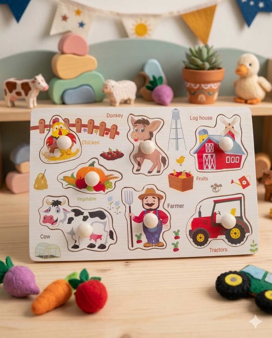 Farm Pegboard Puzzle