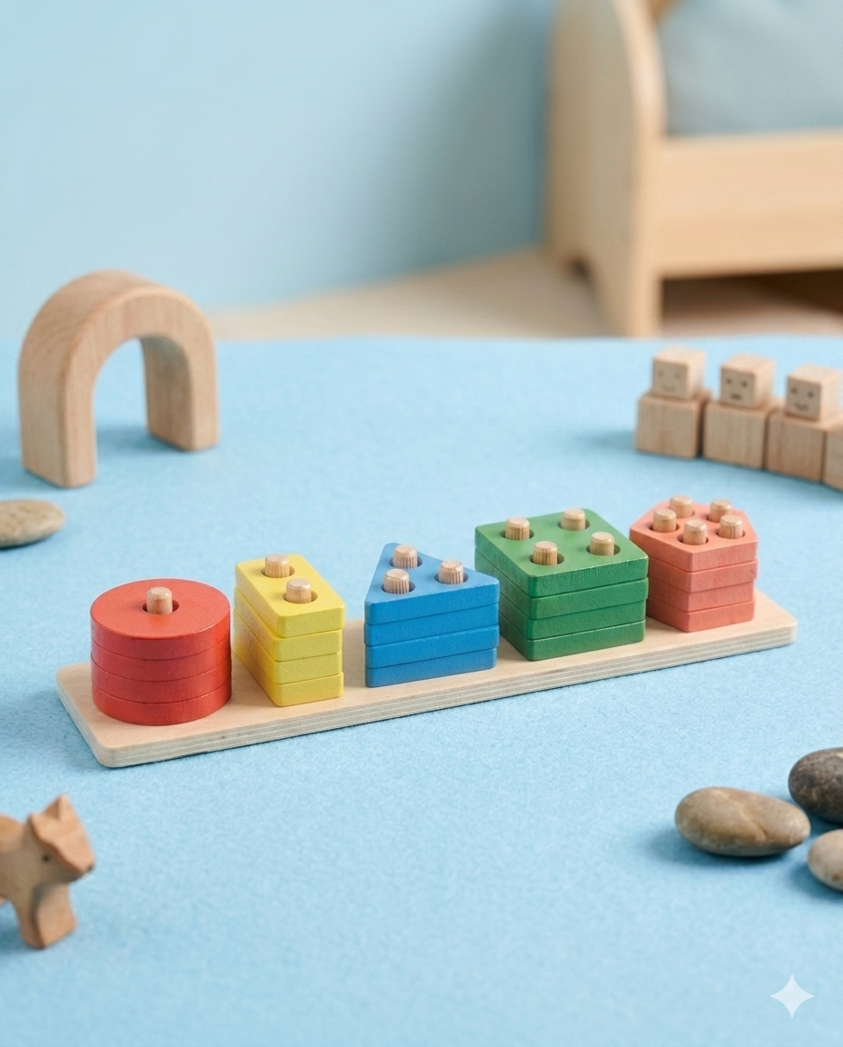 Five Column Geometric Stacker