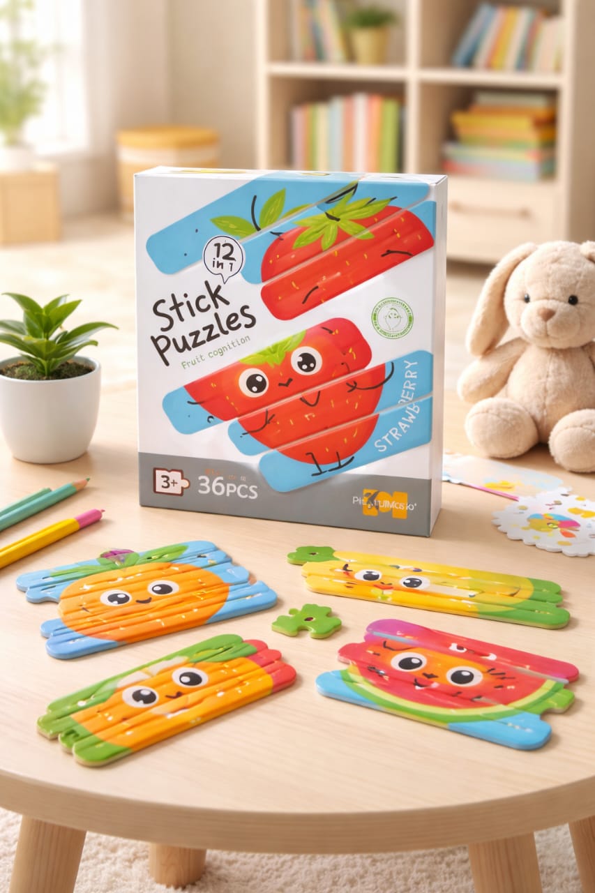 Fruit Cognition Stick Puzzles