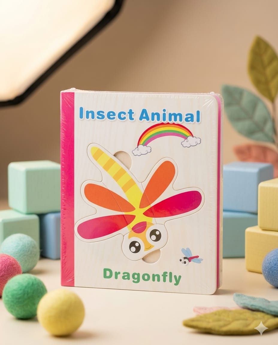 Insects Wooden Puzzle Book