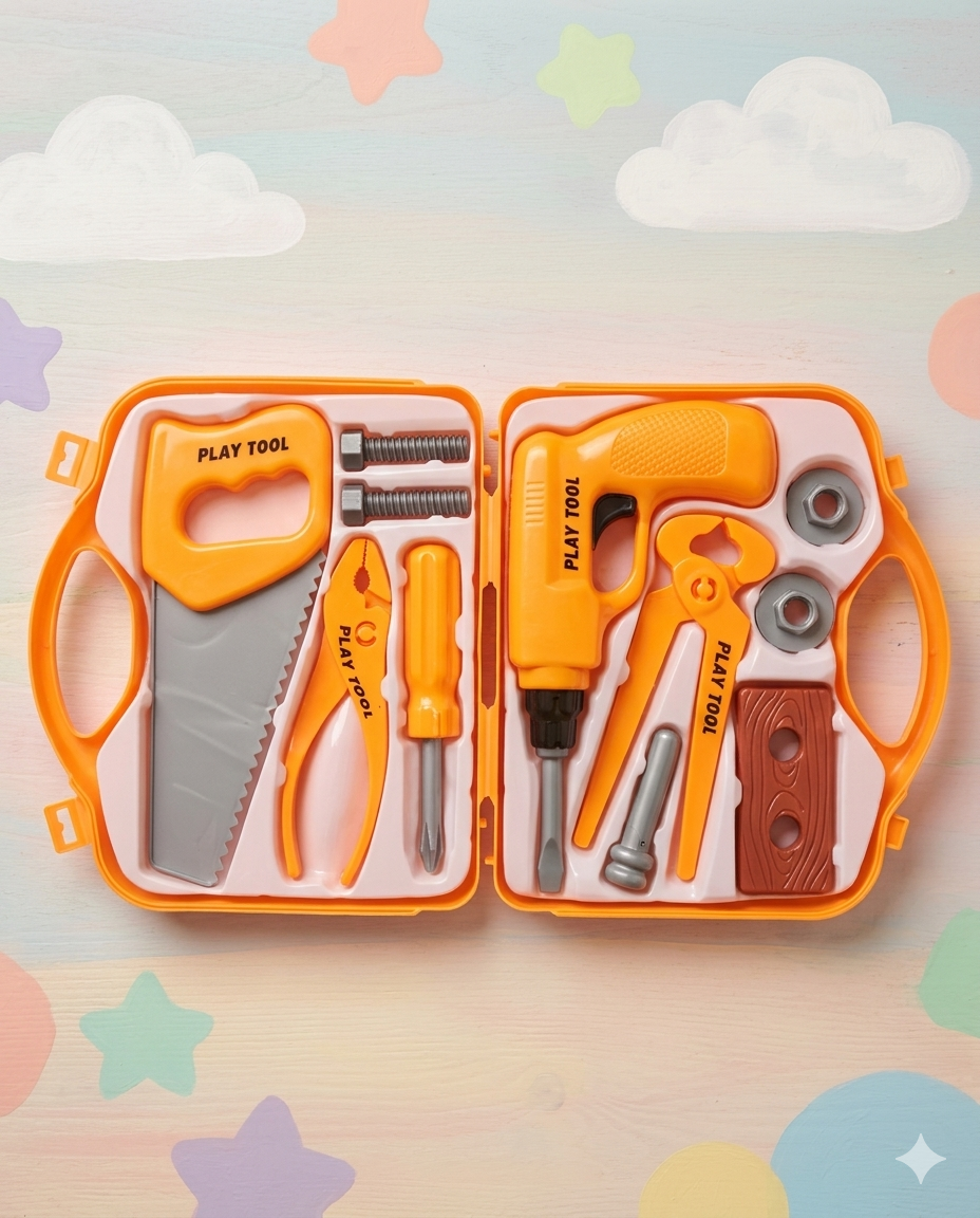 Little Handyman Portable Play Tool Box Set