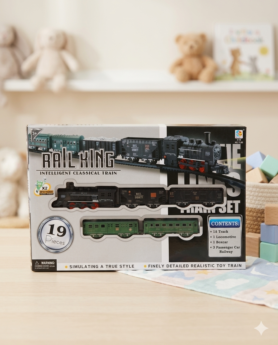 Rail King Train Set - 19 pieces