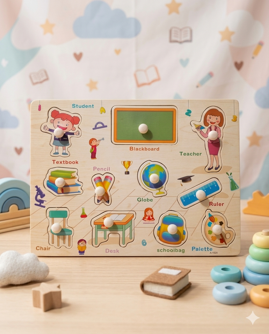 School Pegboard Puzzle