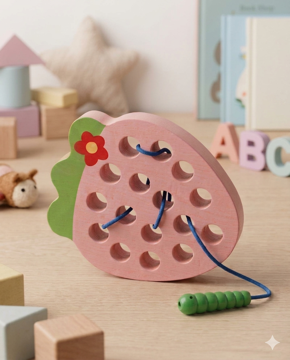 Strawberry Threading Toy