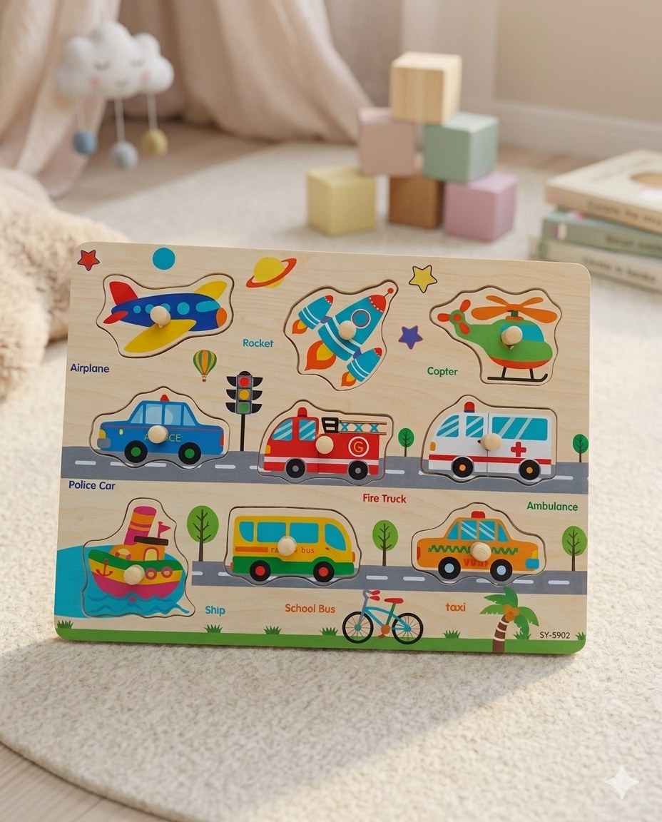 Transport Pegboard Puzzle