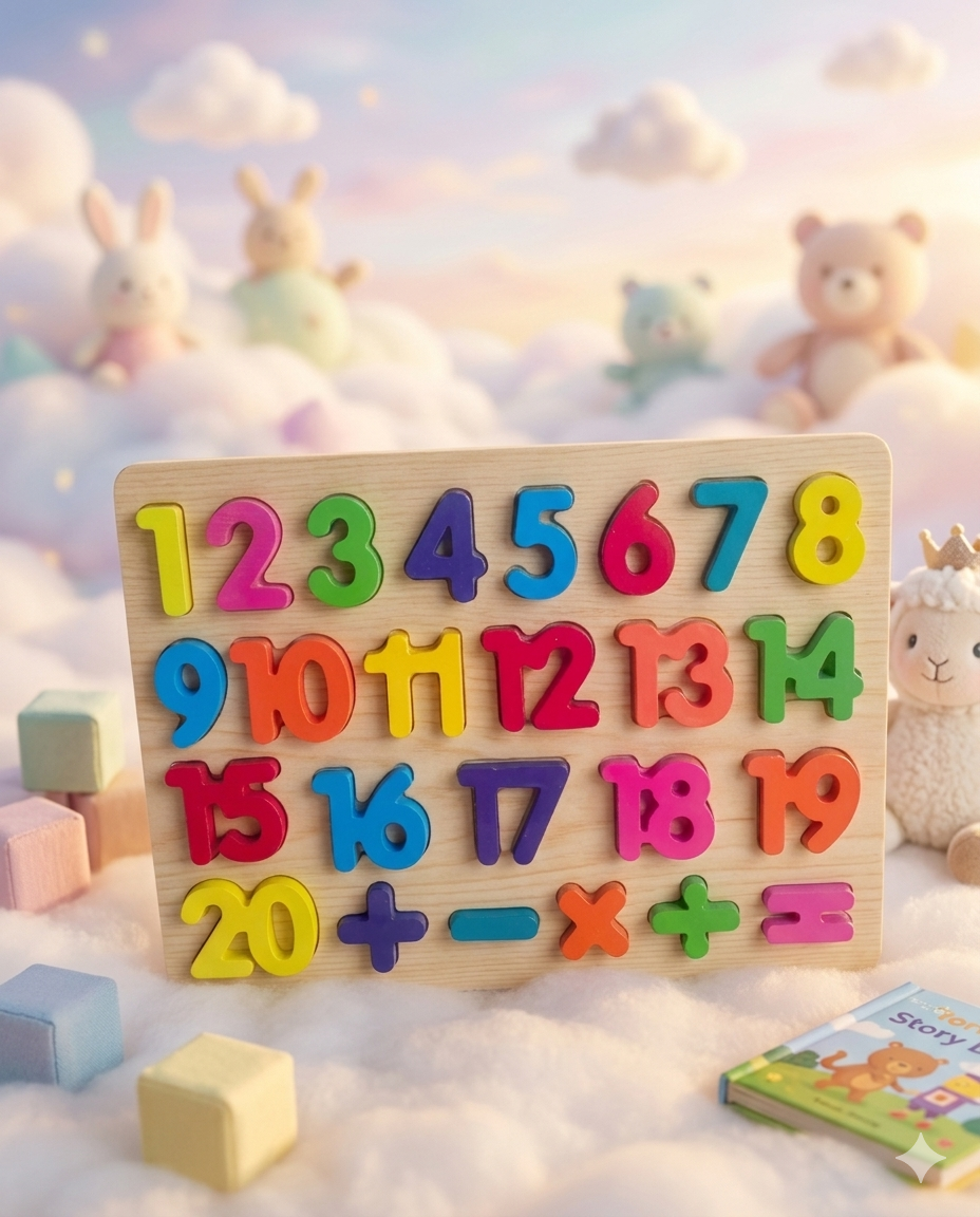 Wooden Numbers Puzzle