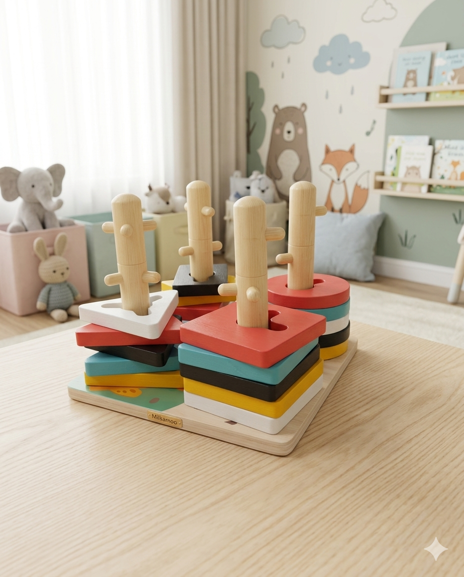 Wooden Shape Stacker & Sorter